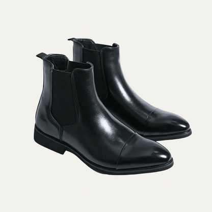 Stylish Men's Leather Ankle Boots