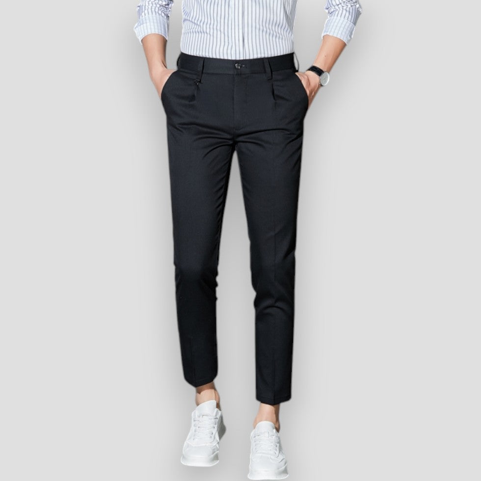 Men's Slim Fit Elastic Chino Casual Pants - OutfitLondon