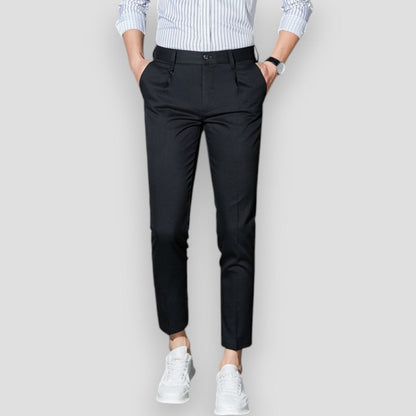 Men's Slim Fit Elastic Chino Casual Pants - OutfitLondon