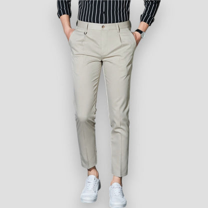 Men's Slim Fit Elastic Chino Casual Pants