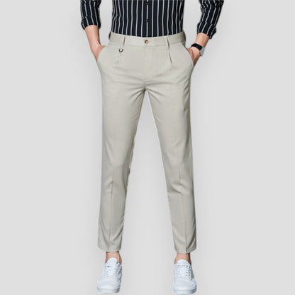 Men's Slim Fit Elastic Chino Casual Pants
