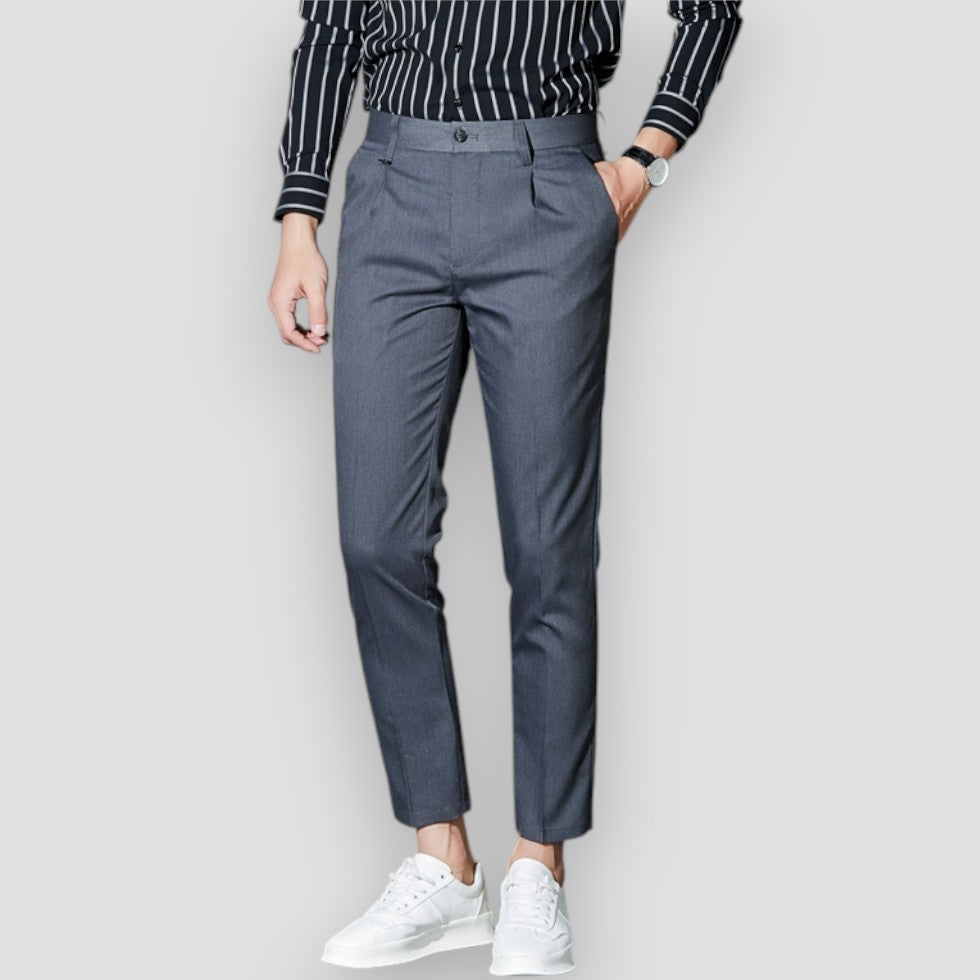 Men's Slim Fit Elastic Chino Casual Pants