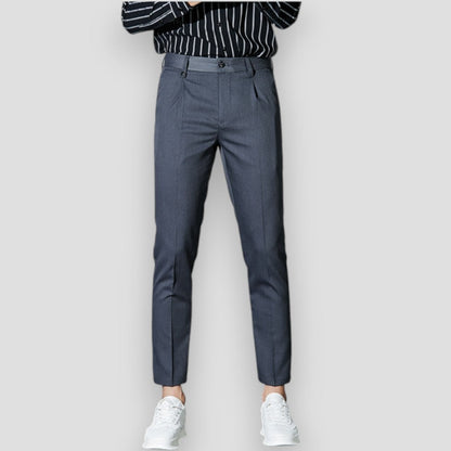 Men's Slim Fit Elastic Chino Casual Pants