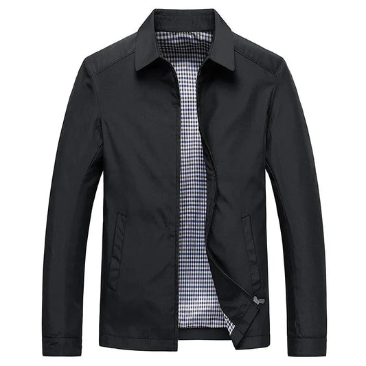 Slim Fit Checked Cotton Jacket - OutfitLondon