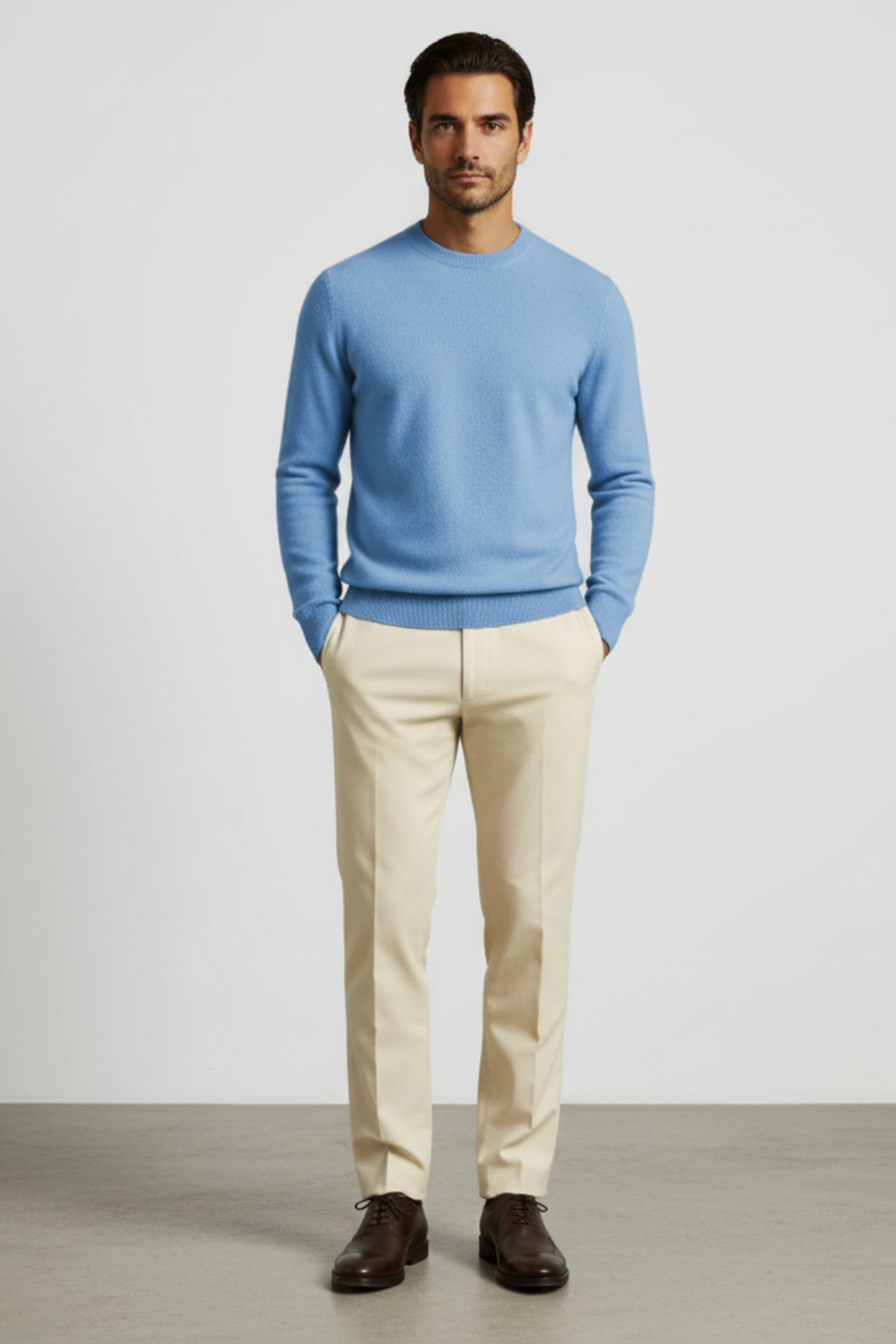 Men's Simple Pullover Sweater - OutfitLondon