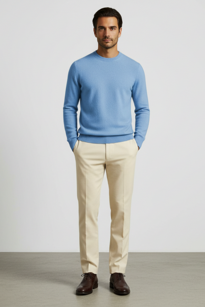 Men's Simple Pullover Sweater - OutfitLondon