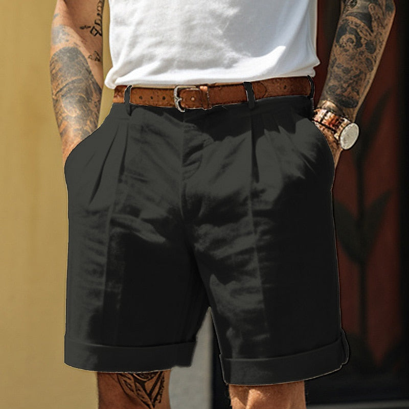 Men's Classic Linen Blend Relaxed Fit Shorts