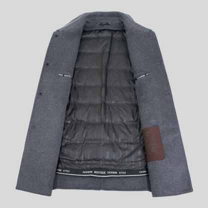 Men's Classic Double-Breasted Wool Coat