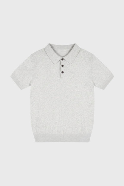 Men's Classic Cotton Polo Shirt with Button Closure