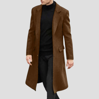 Classic Men's Double Breasted Wool Coat