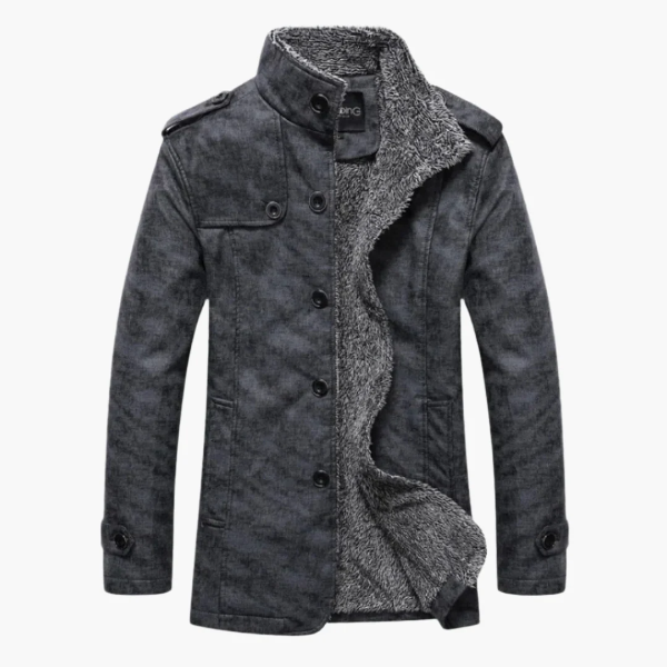 Men's Insulated Faux Fur Parka Coat - OutfitLondon