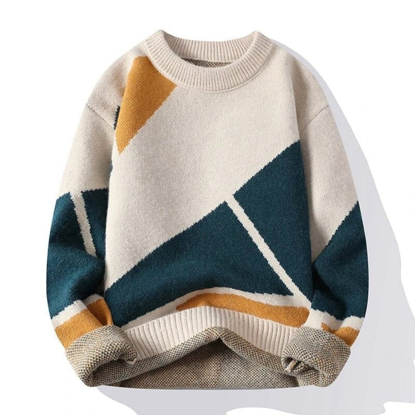 Men's Bright Graphic Crew Neck Sweater
