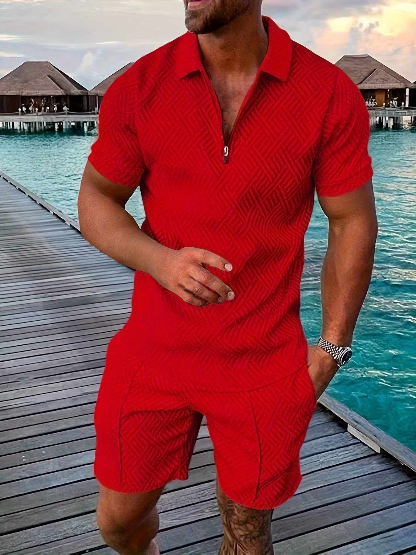 Trendy Casual Zip Up Shorts