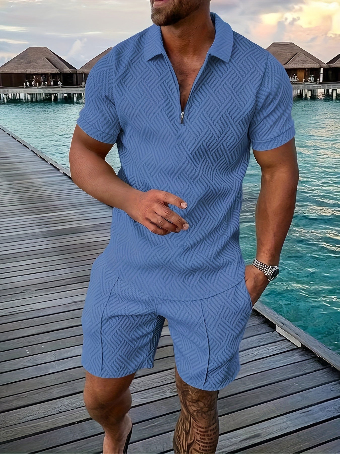 Trendy Casual Zip Up Shorts