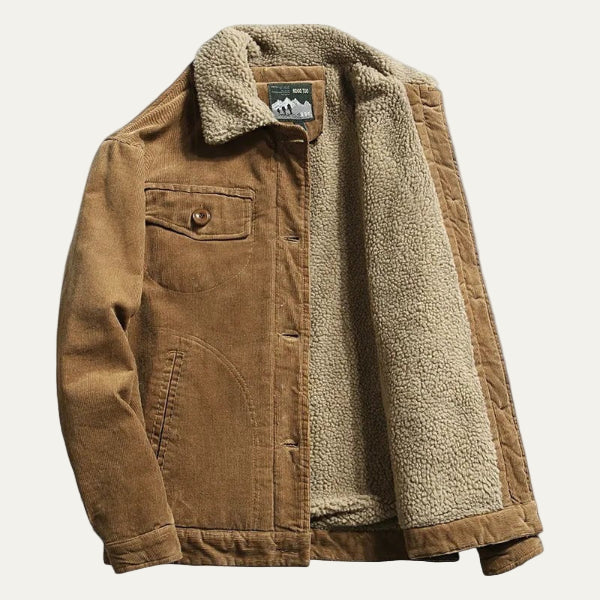 Rugged Denim Trucker Coat - OutfitLondon