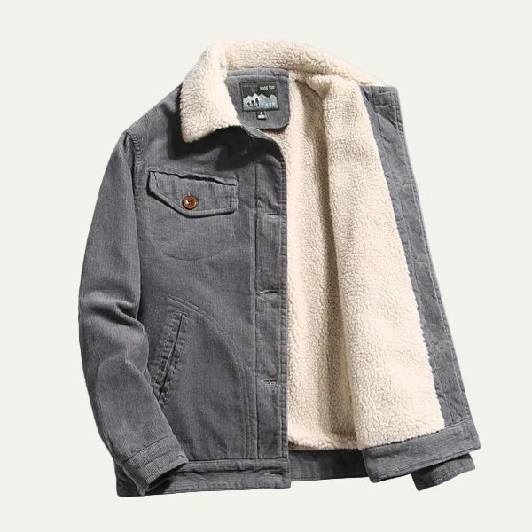Rugged Denim Trucker Coat