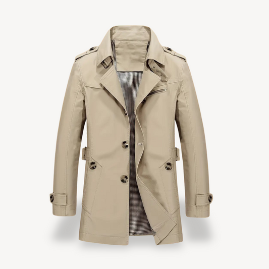 Timeless Waterproof Trench Coat for Men - OutfitLondon