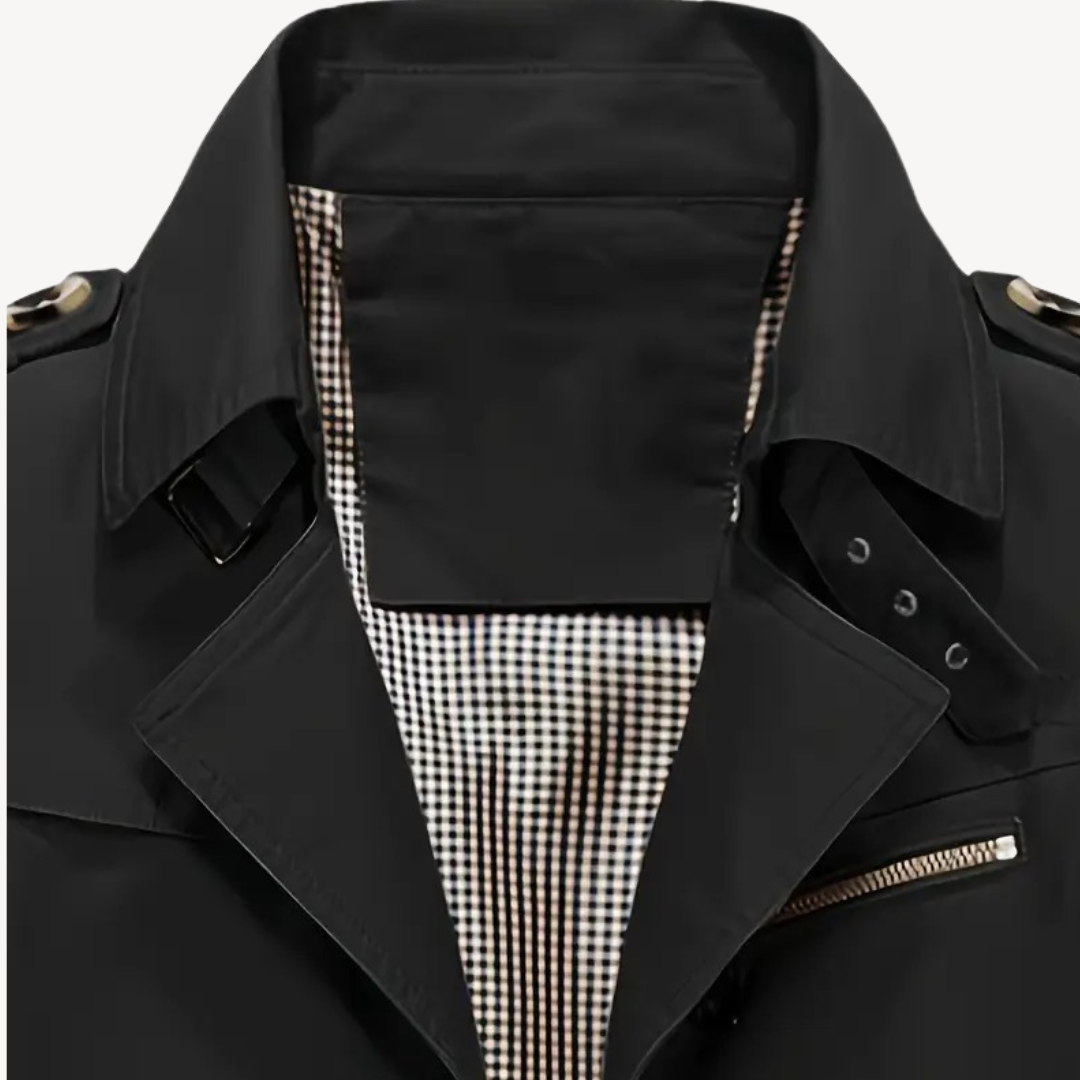 Timeless Waterproof Trench Coat for Men