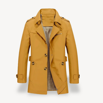 Timeless Waterproof Trench Coat for Men