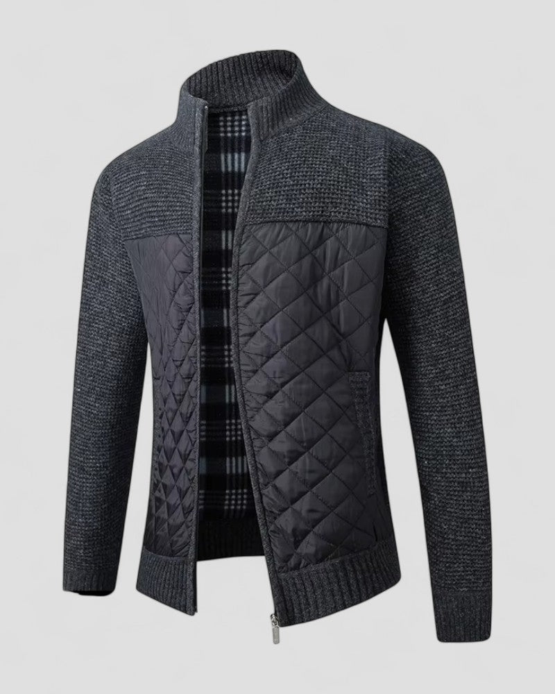Men's Warm Padded Knit Coat - OutfitLondon