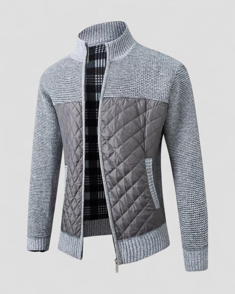 Men's Warm Padded Knit Coat