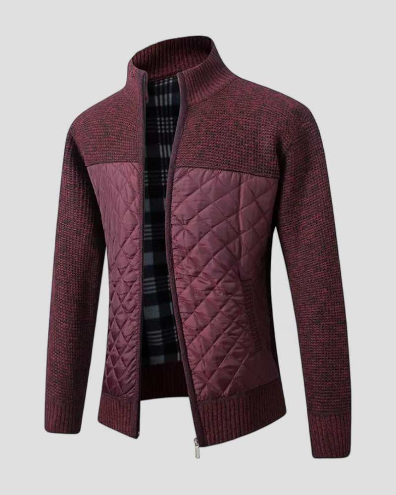 Men's Warm Padded Knit Coat