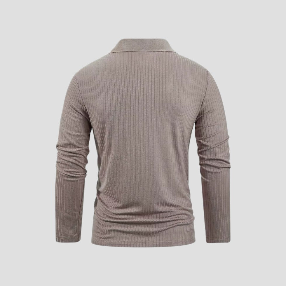 Men's Classic Fit V-Neck Polo Shirt