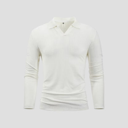 Men's Classic Fit V-Neck Polo Shirt