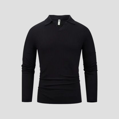 Men's Classic Fit V-Neck Polo Shirt