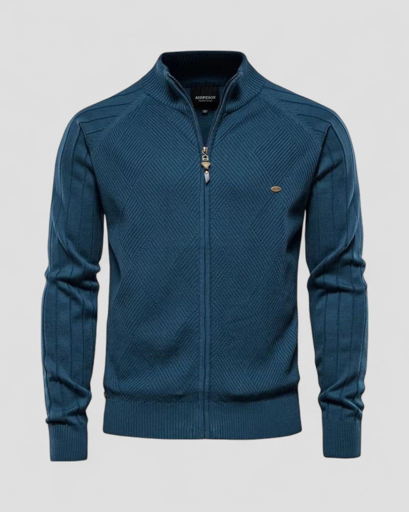 Warm Crew Neck Wool Blend Winter Coat Jacket