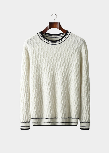 Men's Classic Stripe Knit Sweater - OutfitLondon