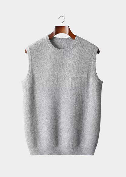 Classic Fit Mens Knit Vest Sweater - OutfitLondon
