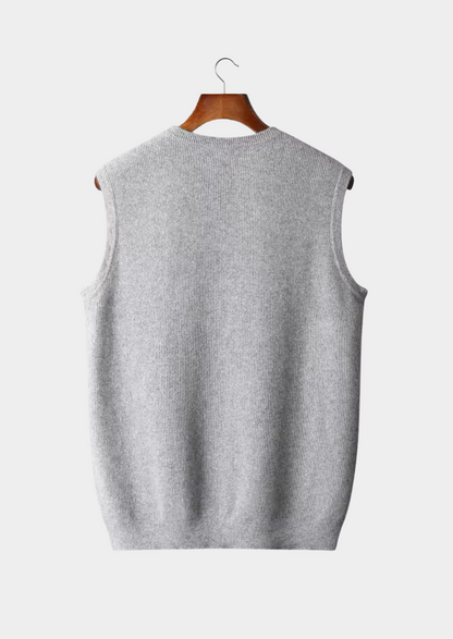 Classic Fit Mens Knit Vest Sweater