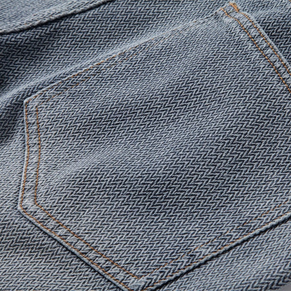 Men's Casual Denim Rolled Hem Shorts