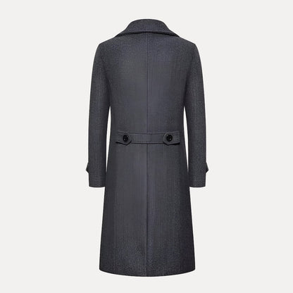 Men's Traditional Long Wool Overcoat