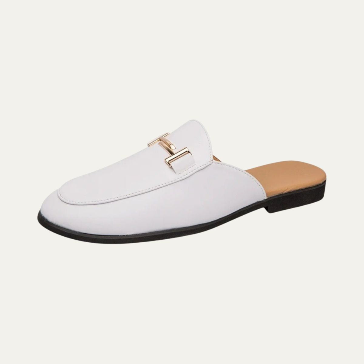 Men's Classic Slip-On Loafers with Buckle Detail - OutfitLondon
