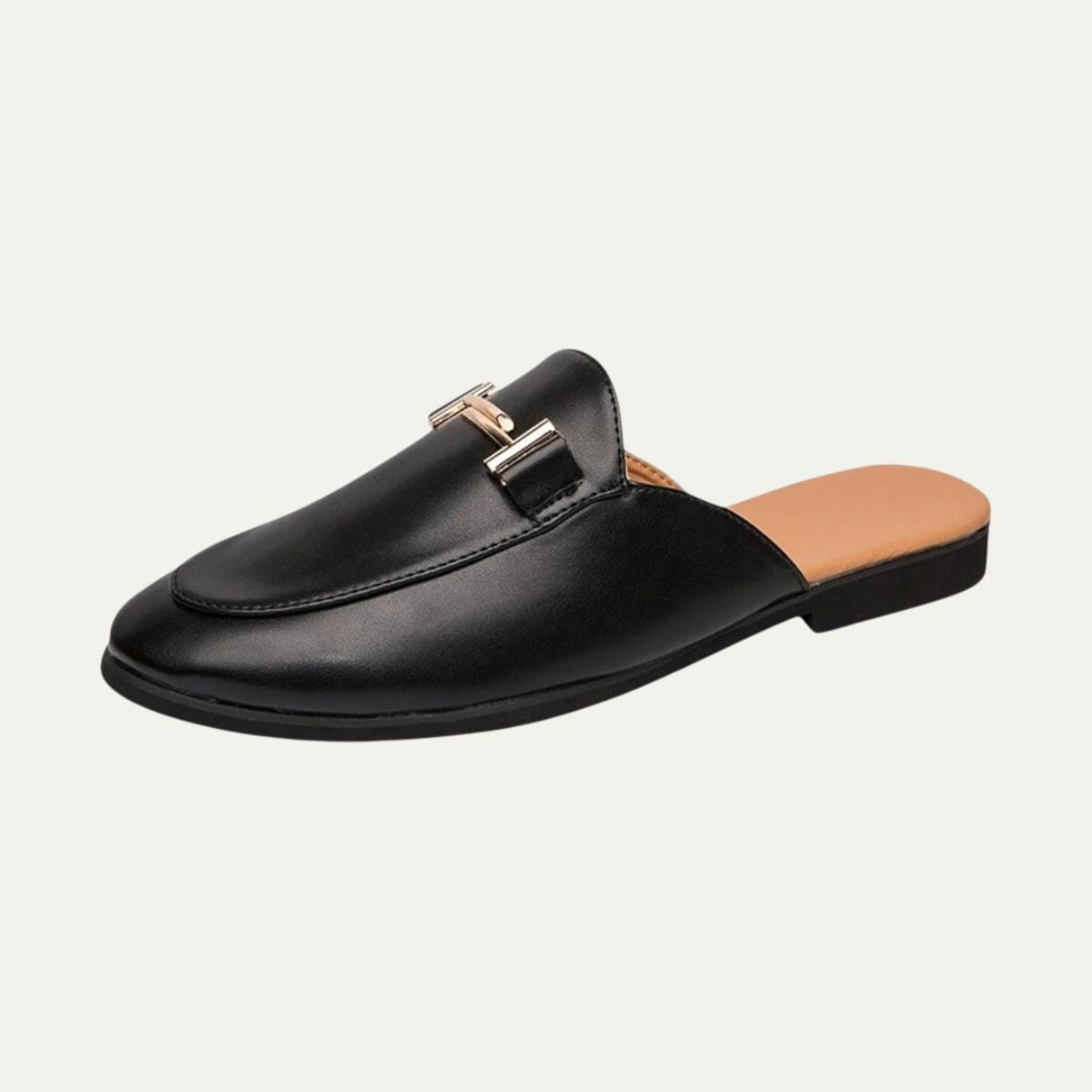 Men's Classic Slip-On Loafers with Buckle Detail