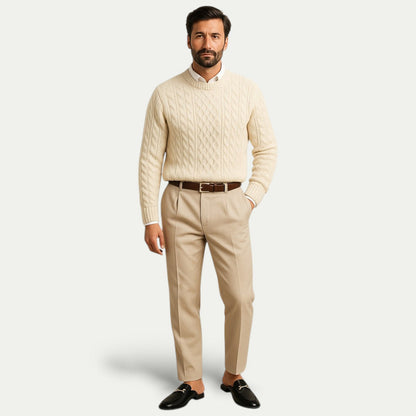 Men's Classic Slip-On Loafers with Buckle Detail