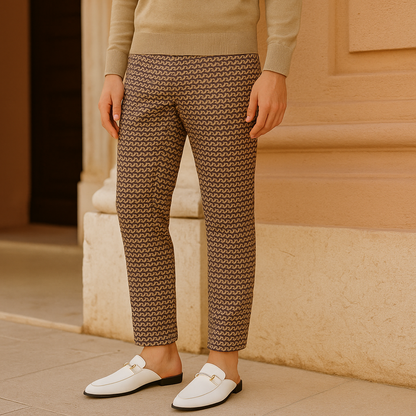 Men's Classic Slip-On Loafers with Buckle Detail