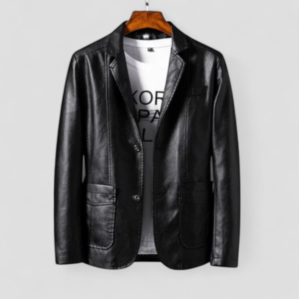 Classic Stylish Leather Jacket - OutfitLondon