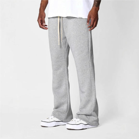 Men's Casual Adjustable Waistband Flared Sweatpants