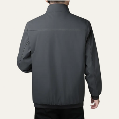 Relaxed Fit Zip Up Bomber Jacket