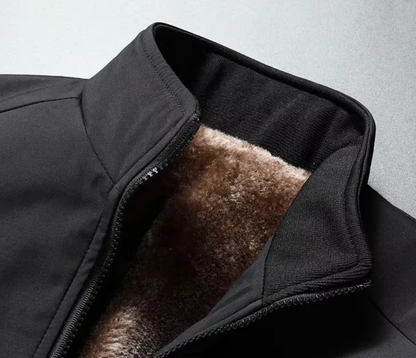 Warm Faux Fur Hooded Bomber Jacket