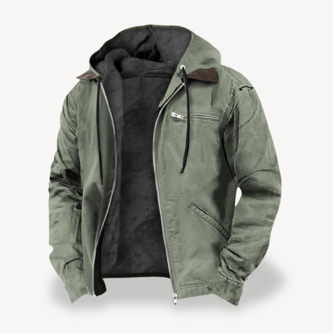 Rugged Vintage Canvas Work Jacket - OutfitLondon