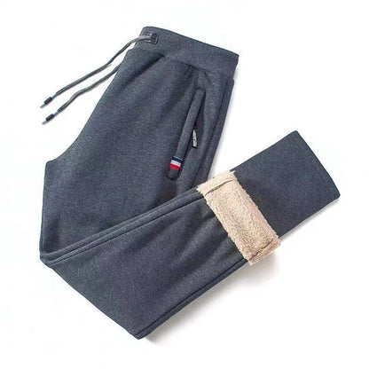 Warm Fleece Lined Jogger Pants for Men