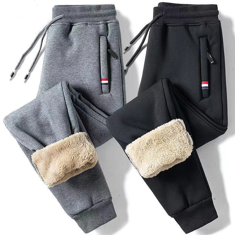 Warm Fleece Lined Jogger Pants for Men