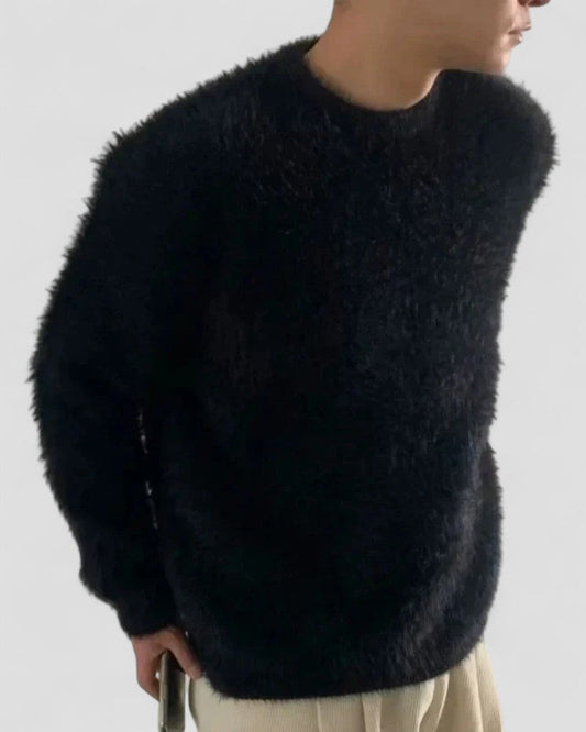 Big Soft Crew Neck Sweater - OutfitLondon