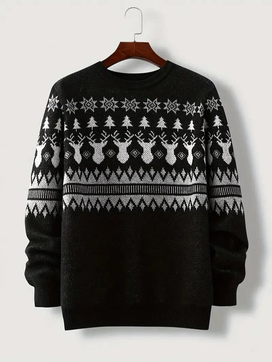 Classic Winter Holiday Crew Sweater - OutfitLondon