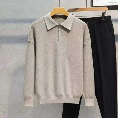 Classic Men's Knit Half Zip Sweater