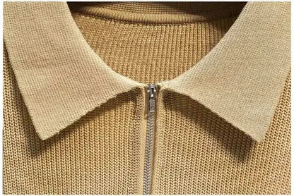 Classic Men's Knit Half Zip Sweater